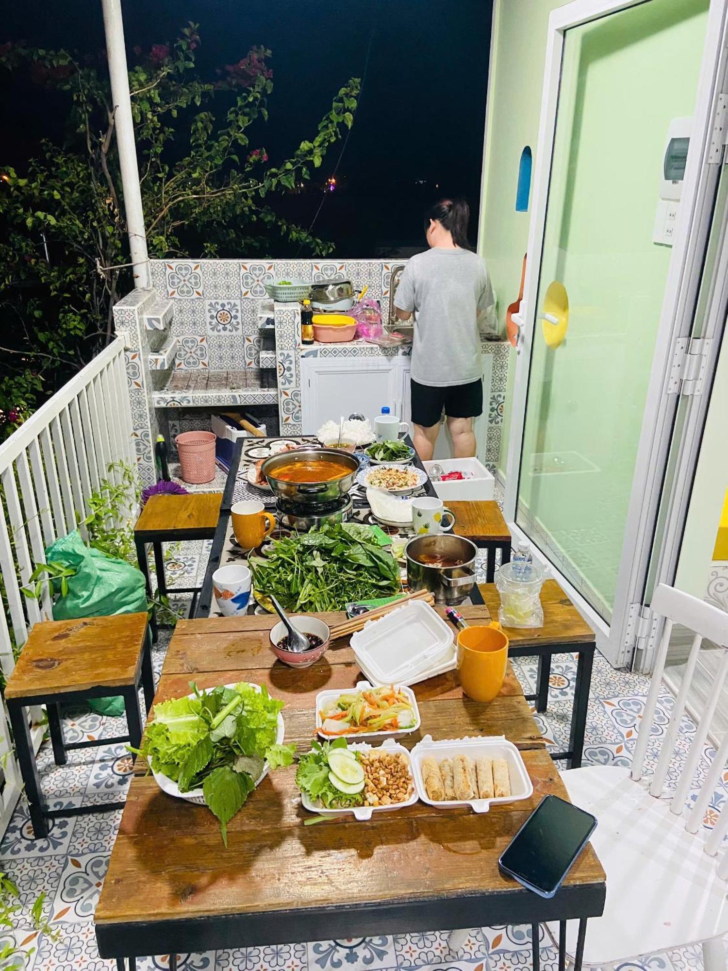 Gio Homestay And Coffee Ap Khanh Phuoc Eksteriør bilde